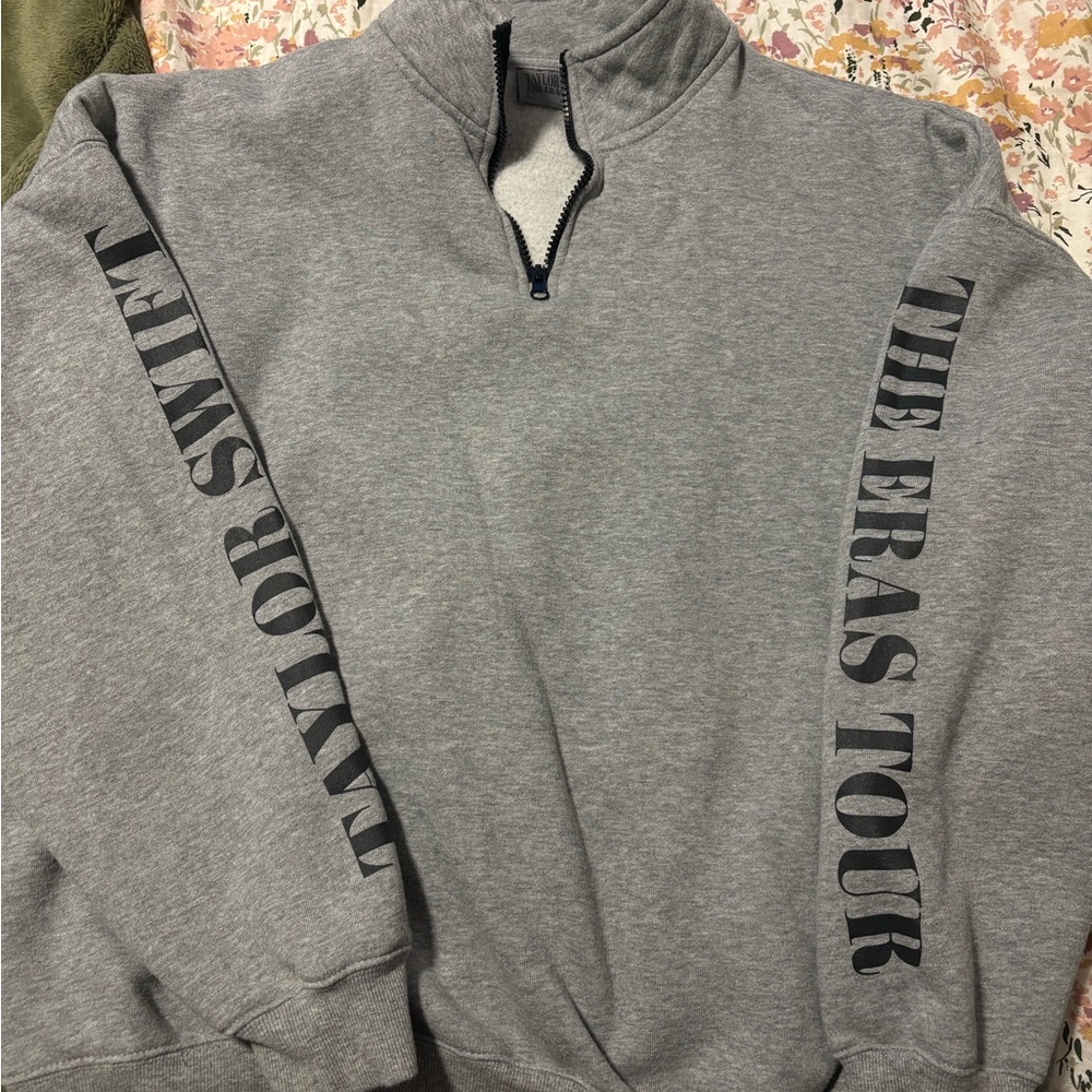 Taylor Swift Gray Eras Tour Quarter Zip